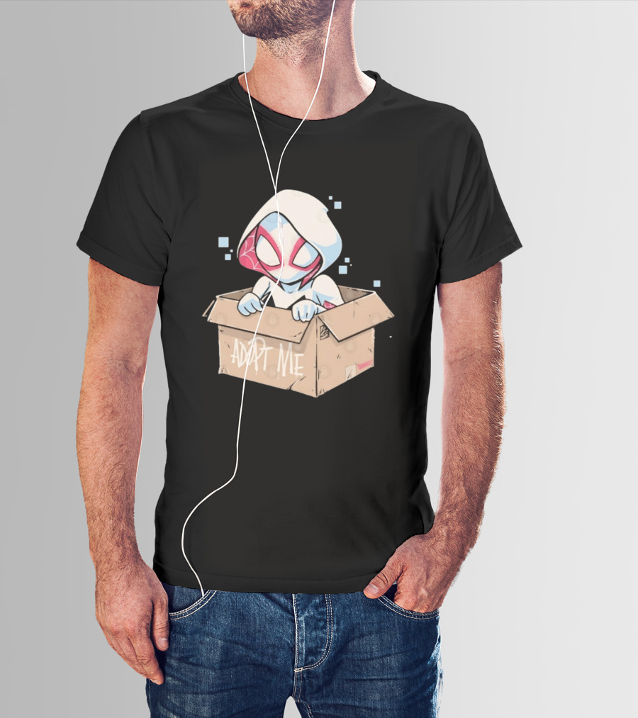 Ghost Spider Adopt Me Box Spider Gwen Marvel T-Shirt