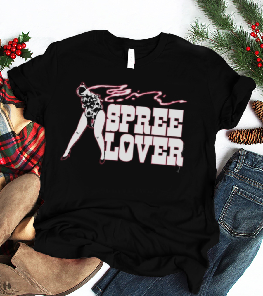 Spree Lover Bootleg Gun Girl Streetwear Vintage Aesthetic T-Shirt