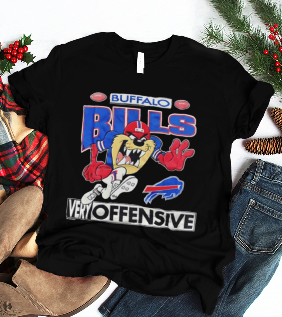 Buffalo Bills Tasmanian Devil Very Offensive Looney Tunes T-Shirt