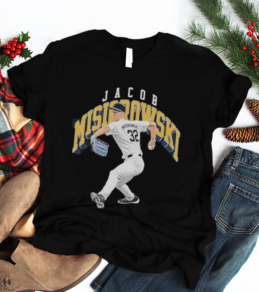 Jacob Misiorowski Pitching Action Milwaukee Baseball T-Shirt