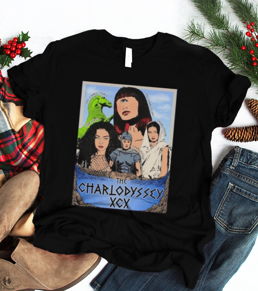 The Charlodyssey XCX Charli Horse Charliclops Charlypso Charlithena Charlisseus Vintage Comic T-Shirt