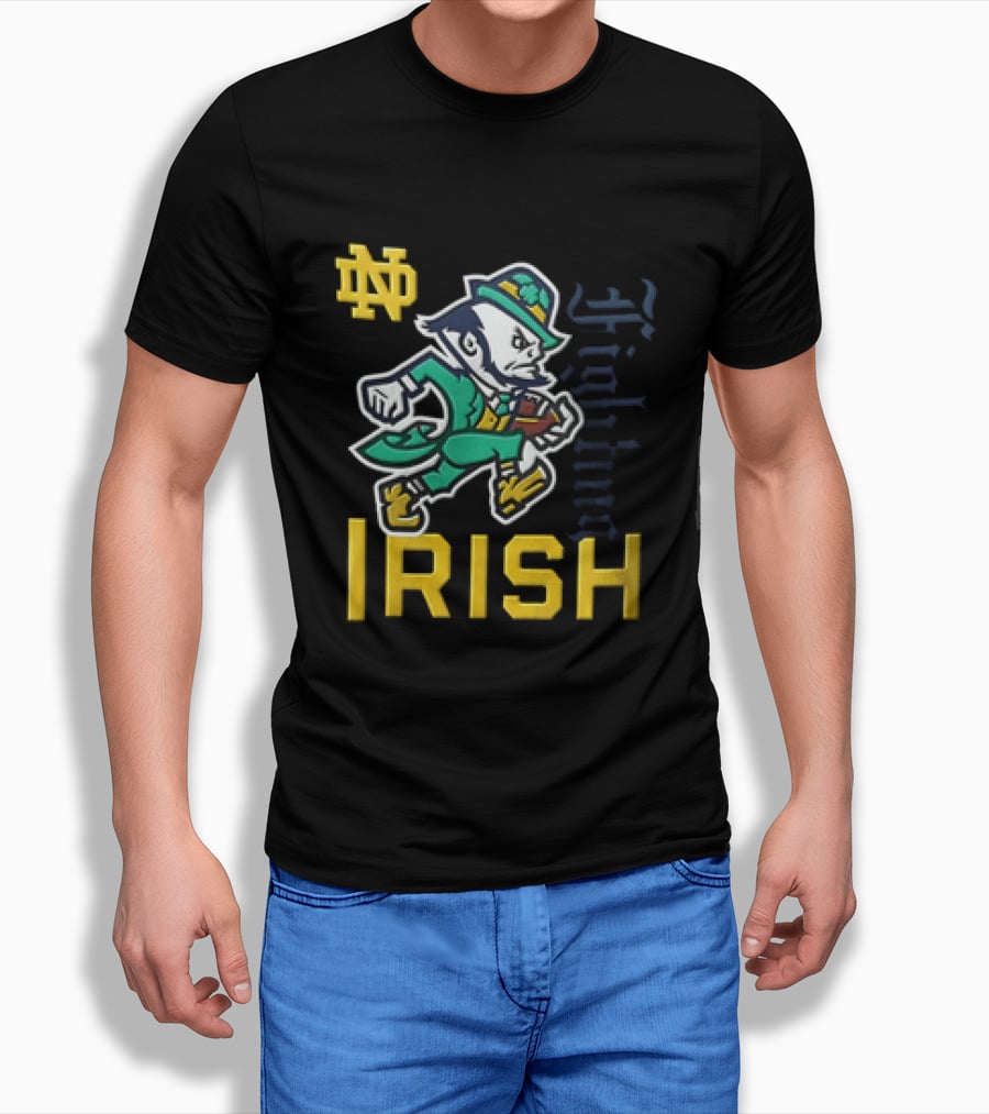 Notre Dame Fighting Irish Football ND Running Irishman T-Shirt