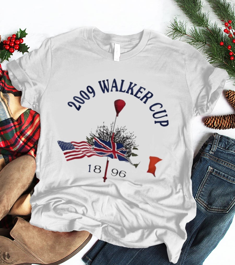 2009 Walker Cup 1896 American And British Golf Flags T-Shirt