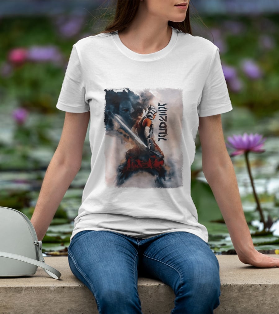 Ahsoka Tano Jedi Warrior Lightsaber Arabic Calligraphy Star Wars T-Shirt