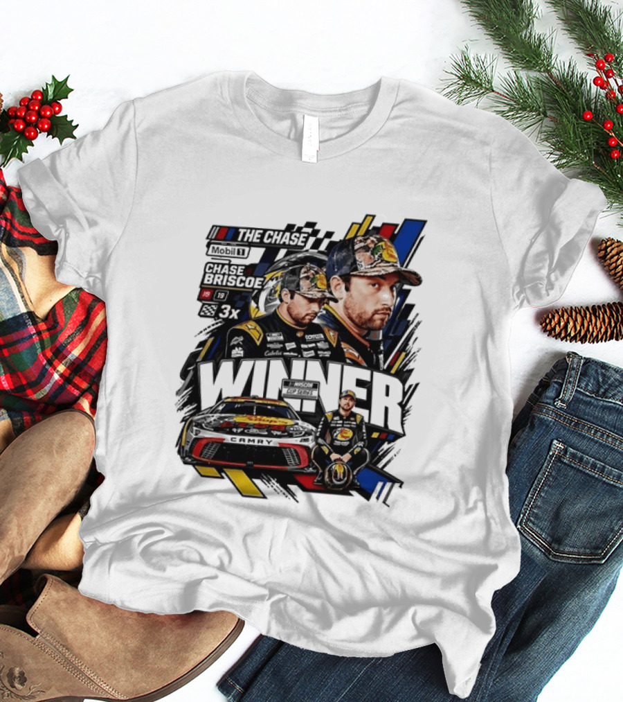 Chase Briscoe Winner 3x NASCAR Cup Series The Chase T-Shirt