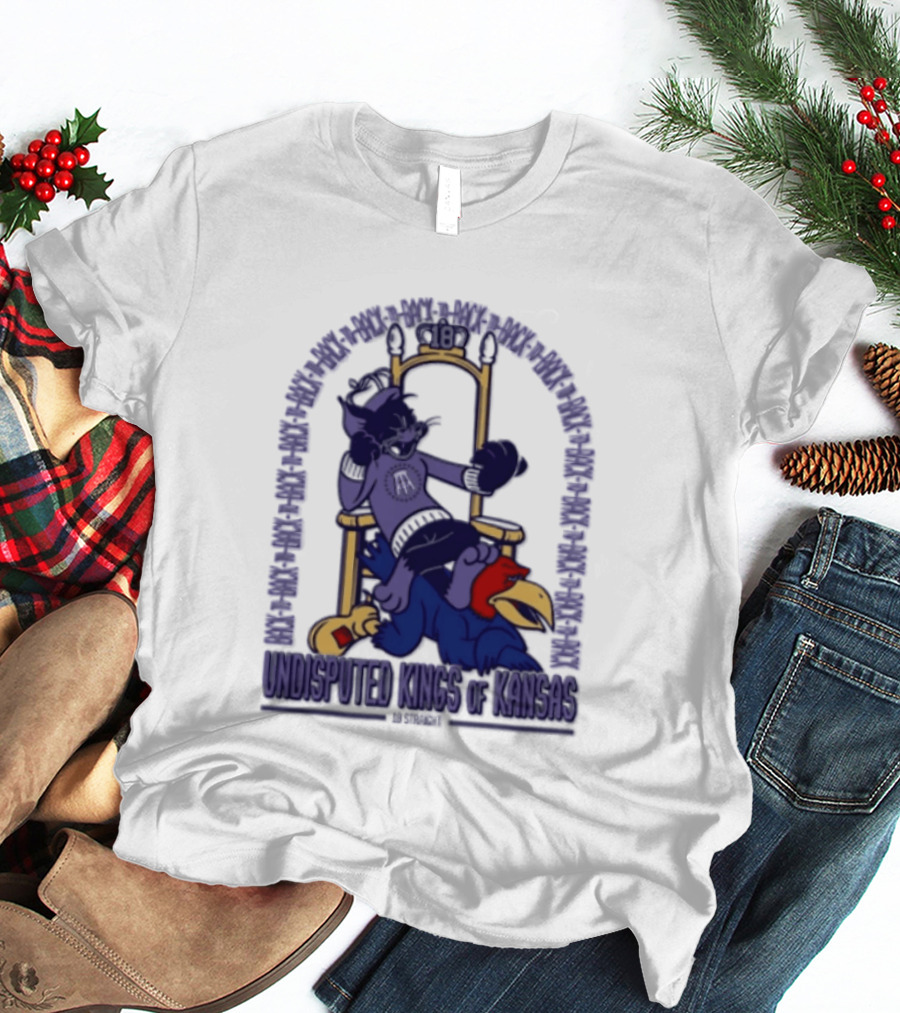 Undisputed Kings Of Kansas Wildcats Throne Victory Over Jayhawk Rivals T-Shirt