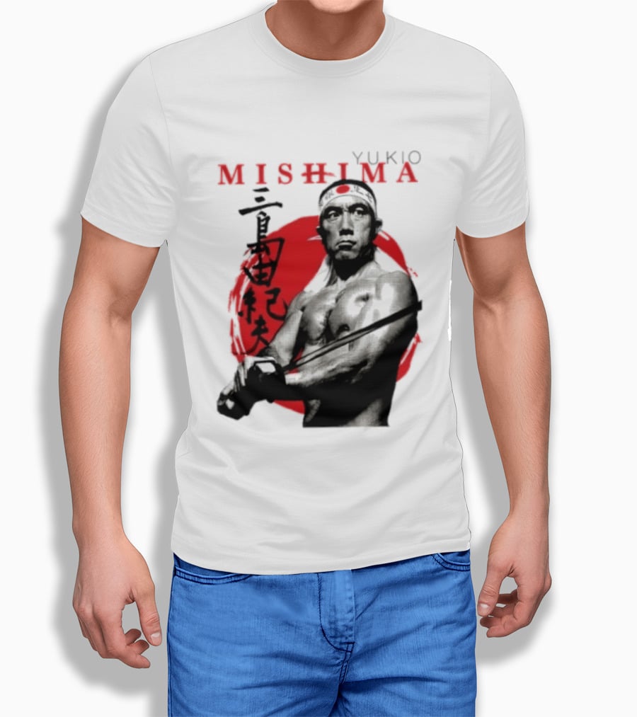 Yukio Mishima Samurai Warrior Japanese Calligraphy T-Shirt