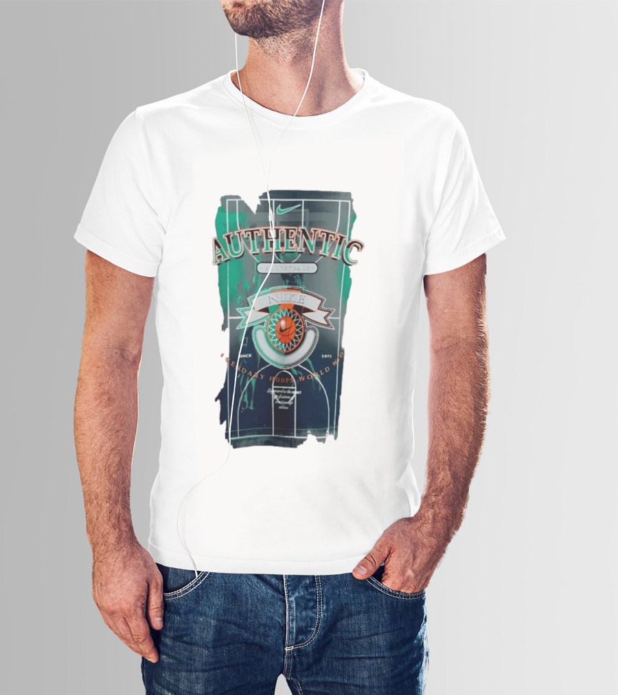 Authentic Nike Basketball Legendary Hoops Worldwide Since 1971 T-Shirt