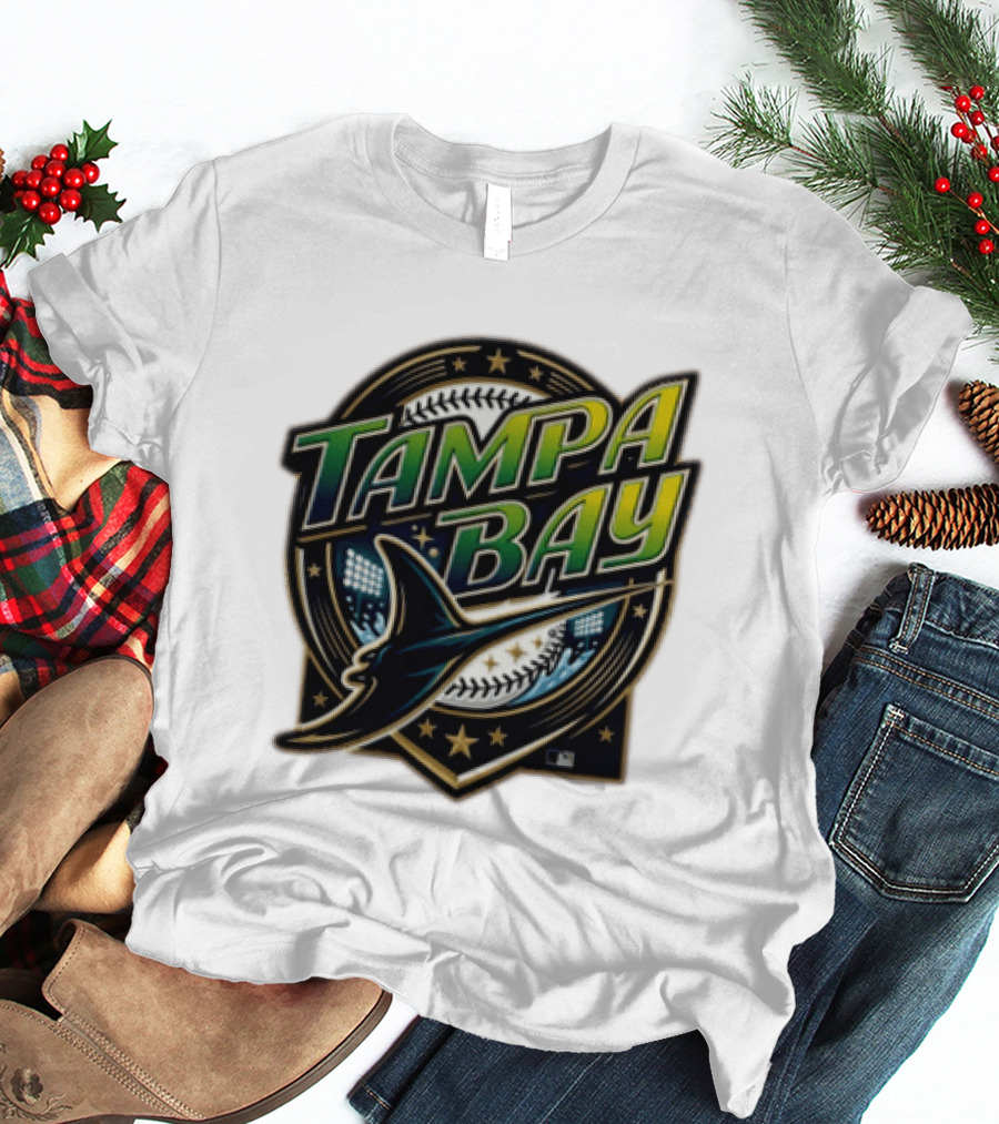 Tampa Bay Rays Devil Ray Vintage Wordmark T-Shirt