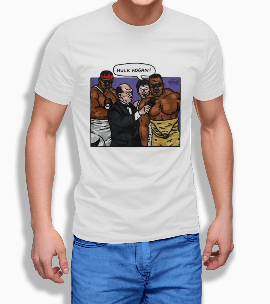 Hulk Hogan WCW Wrestlers Interview Scene Professional Wrestling T-Shirt