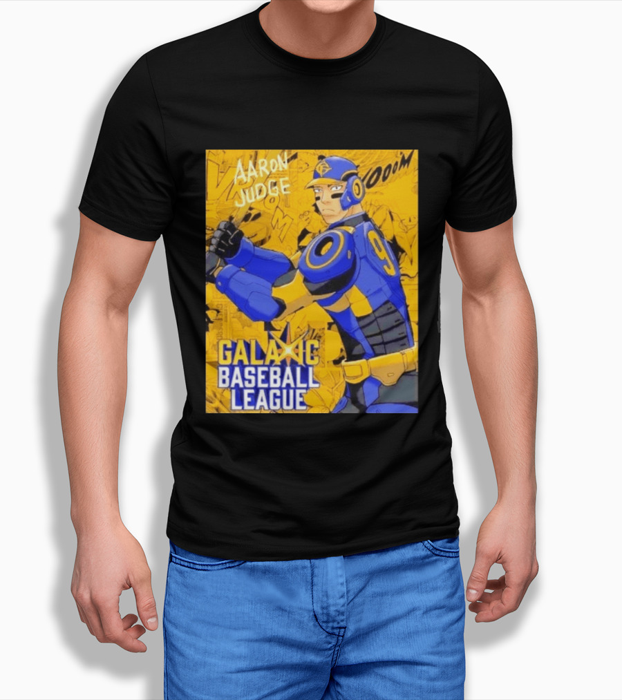 Aaron Judge Galactic Baseball League No 9 Comic T-Shirt