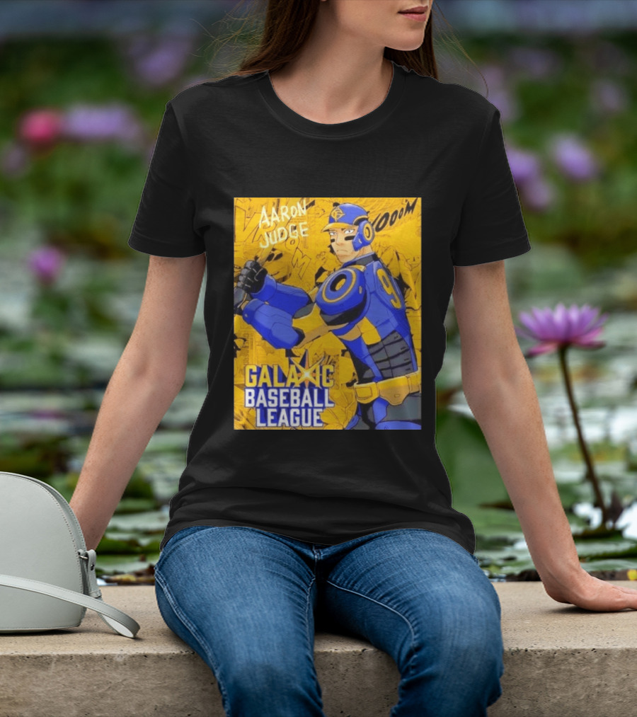 Aaron Judge Galactic Baseball League No 9 Comic T-Shirt