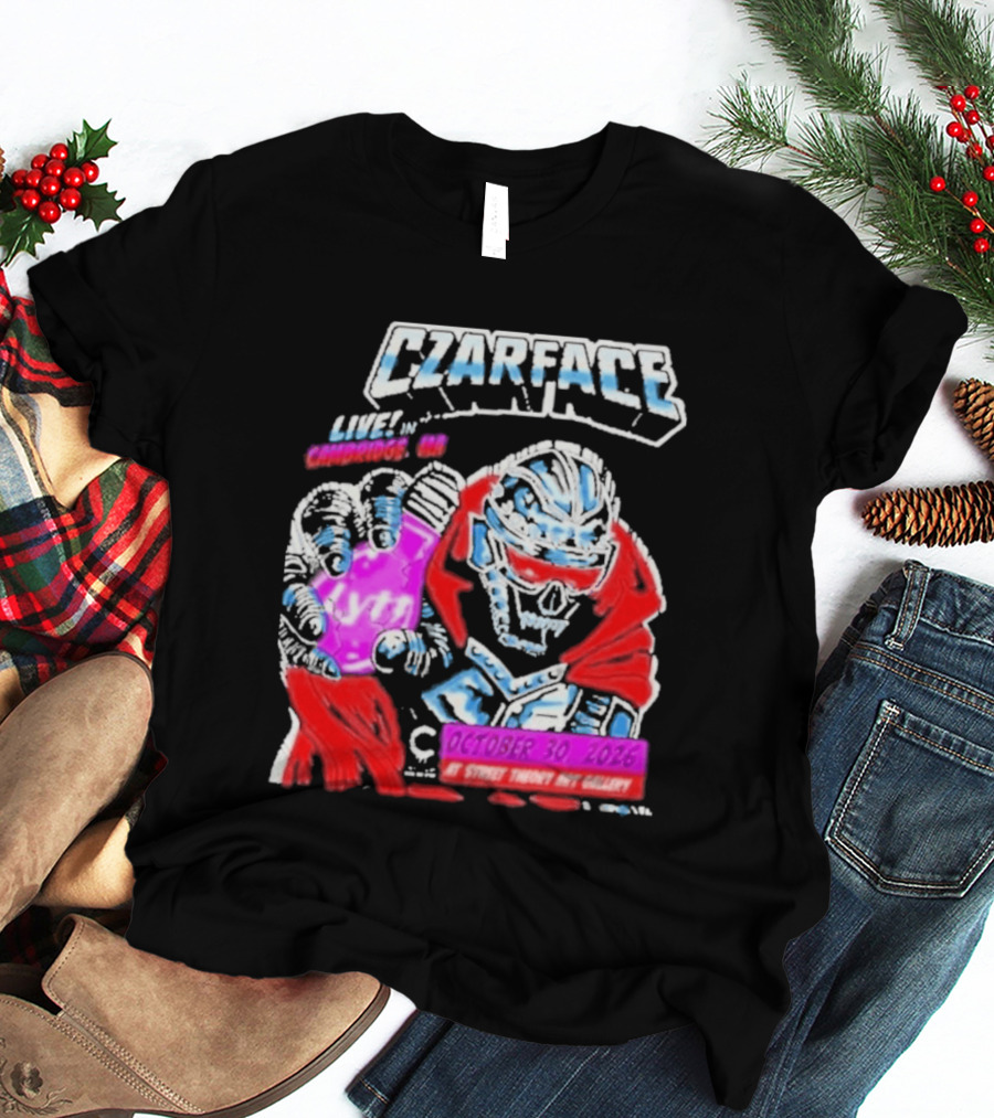 Czarface Live In Cambridge MA October 30 2026 Street Theory Art Gallery T-Shirt