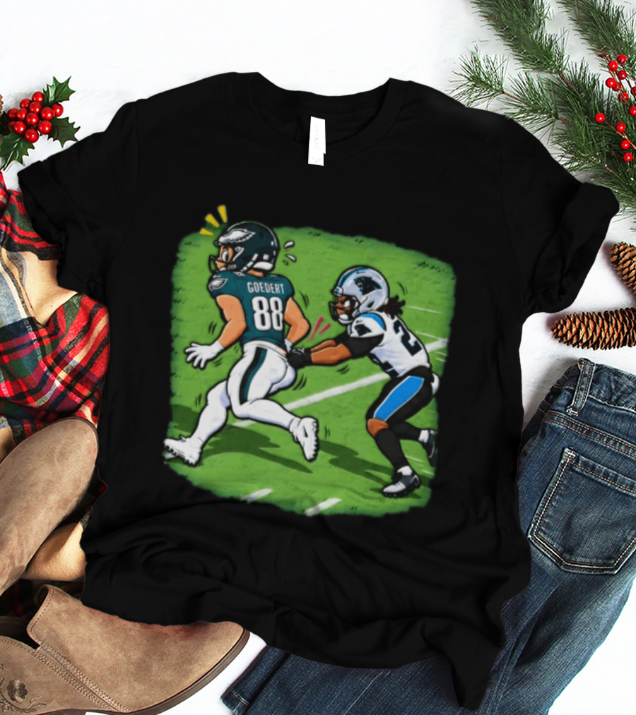Dallas Goedert Humorous Booty Grab Football Moment T-Shirt