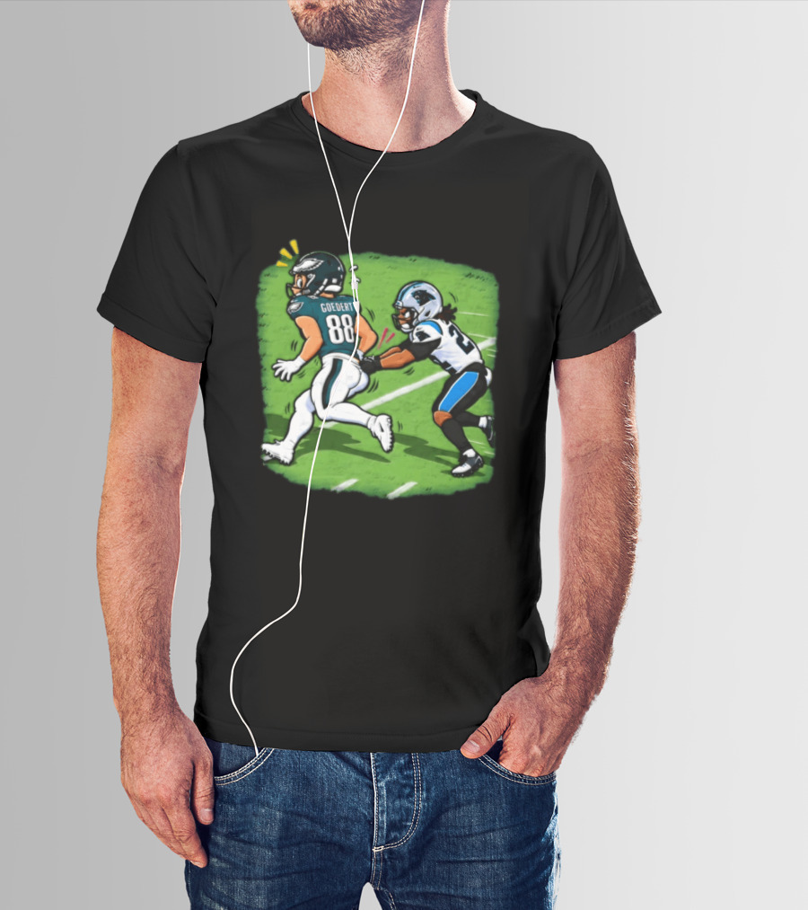 Dallas Goedert Humorous Booty Grab Football Moment T-Shirt