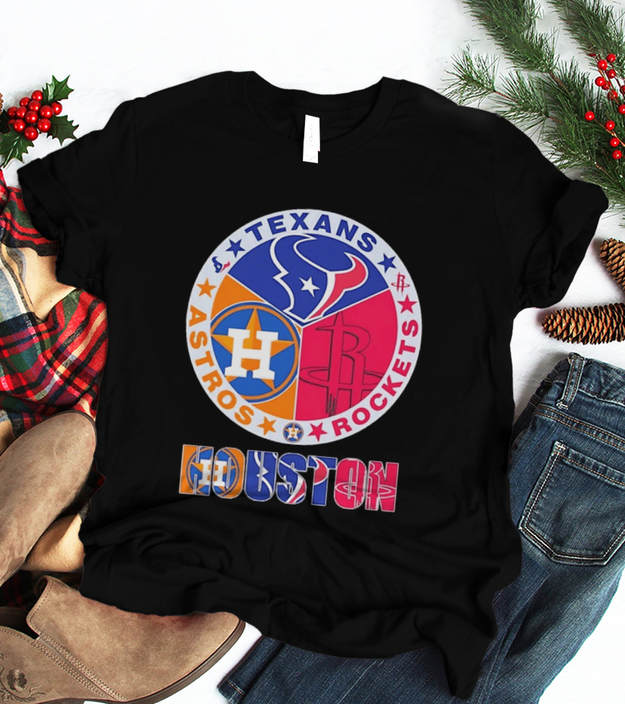Houston Texans Astros And Rockets Team T-Shirt