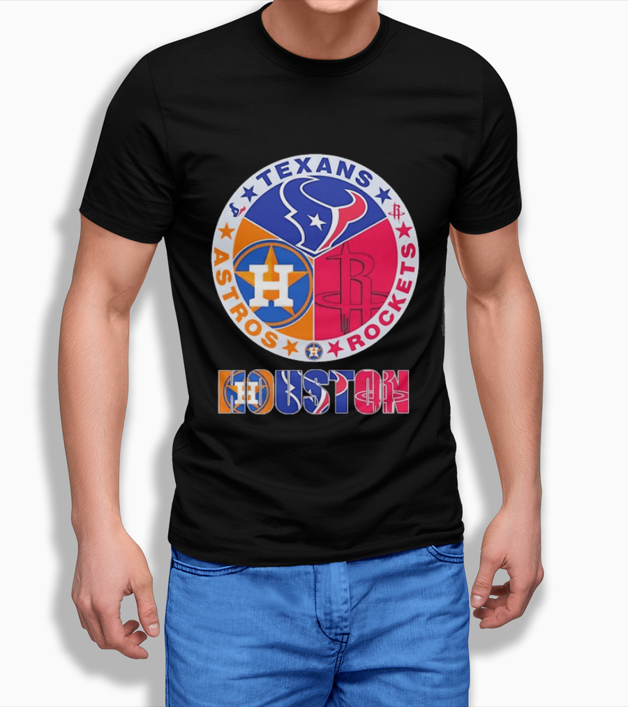 Houston Texans Astros And Rockets Team T-Shirt