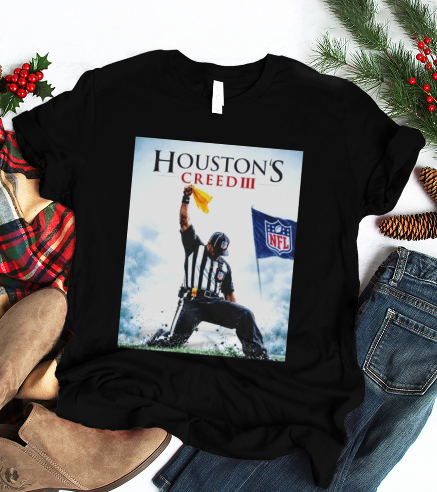 Houston's Creed III NFL Referee Victory Celebration T-Shirt