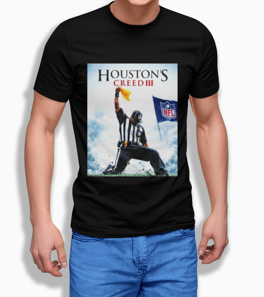 Houston's Creed III NFL Referee Victory Celebration T-Shirt