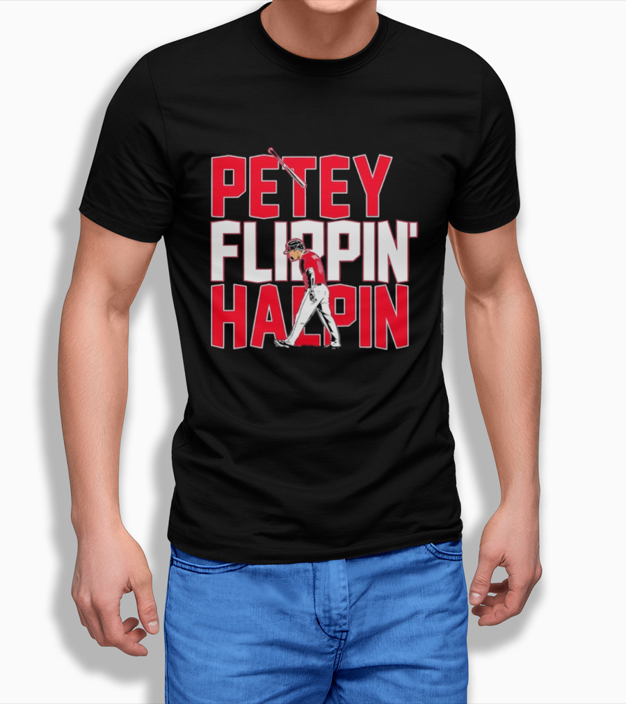 Petey Flippin' Hapin Ian Happ Chicago Cubs Baseball Fan Merchandise T-Shirt