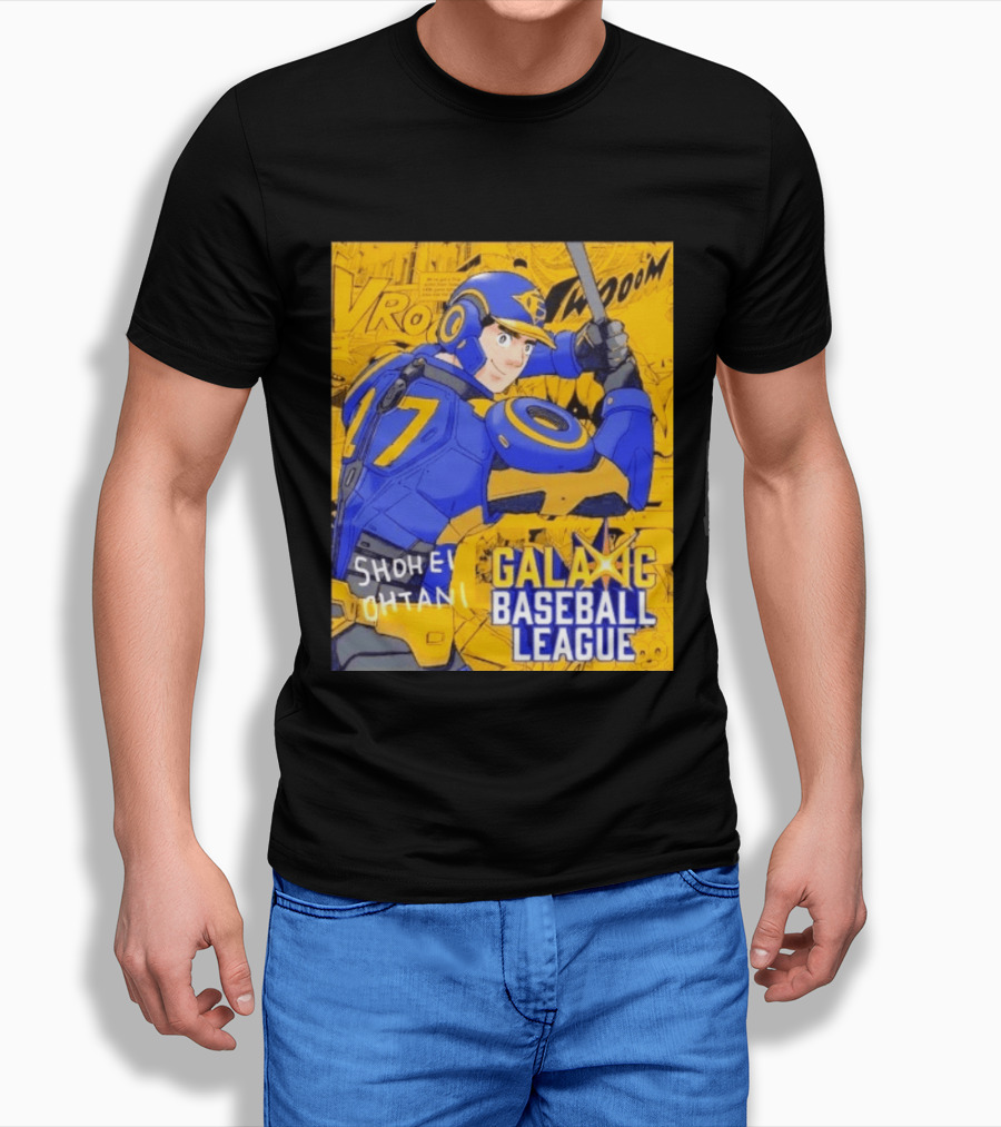 Shohei Ohtani 17 Galactic Baseball League Comic Style Fan Merch T-Shirt