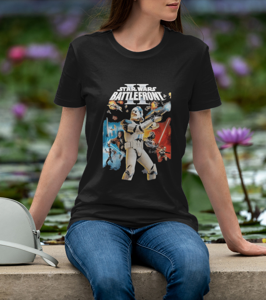 Star Wars Battlefront II Clone Trooper Jedi Action Adventure T-Shirt