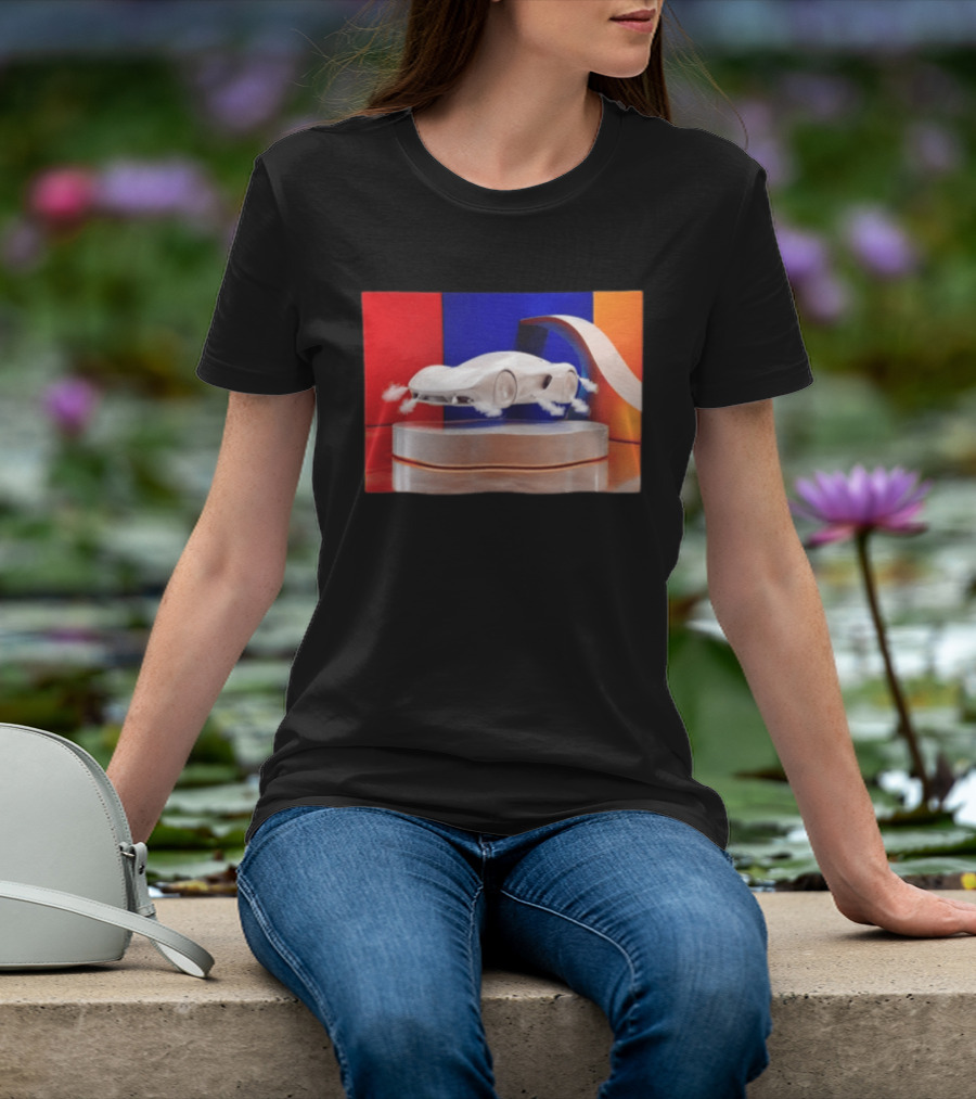 Tesla Roadster Flying Car Concept Futuristic Design With Dynamic T-Shirt