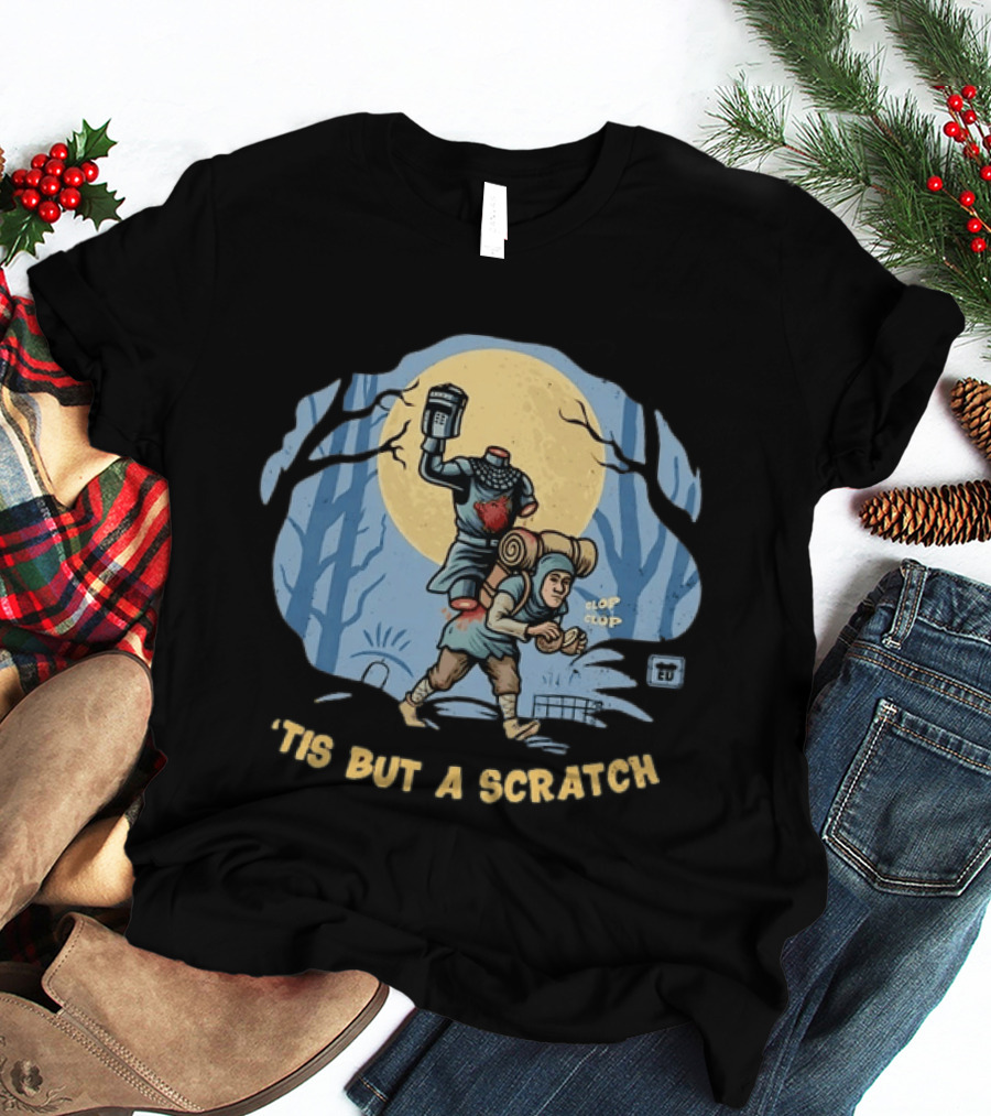 Monty Python Black Knight 'Tis But A Scratch Headless Duelist Moonlit Forest T-Shirt