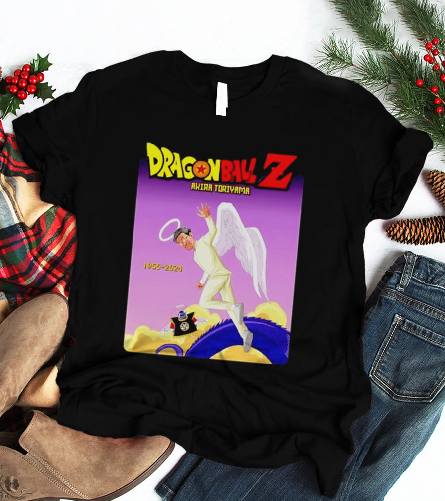 Dragon Ball Z Akira Toriyama 1955 2024 Angel T-Shirt