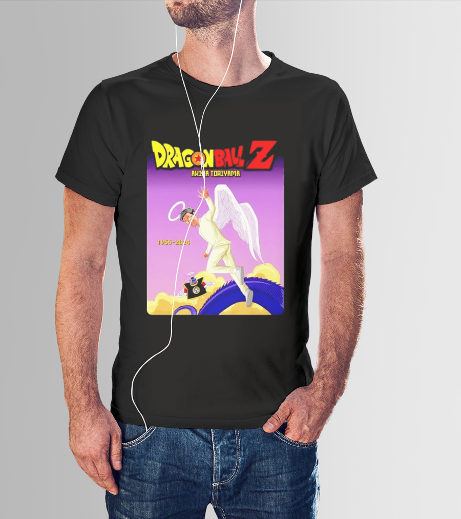 Dragon Ball Z Akira Toriyama 1955 2024 Angel T-Shirt