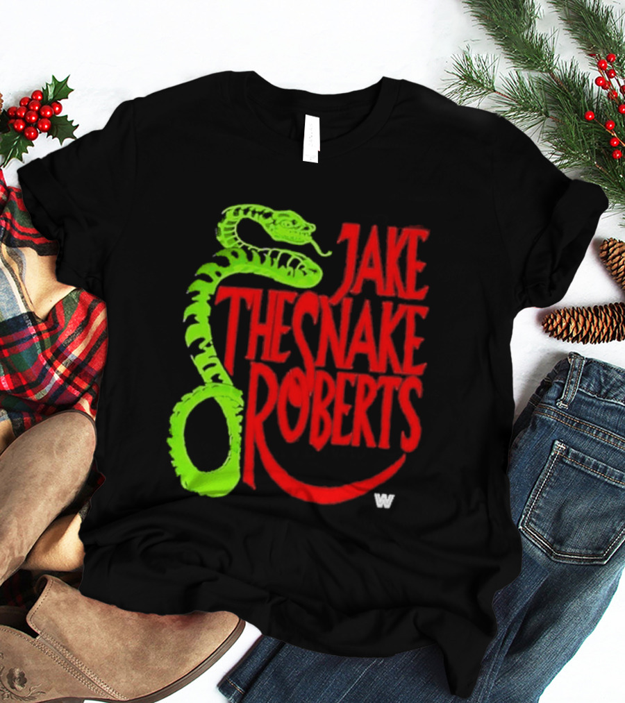 Jake The Snake Roberts WWE Retro 80s Neon T-Shirt