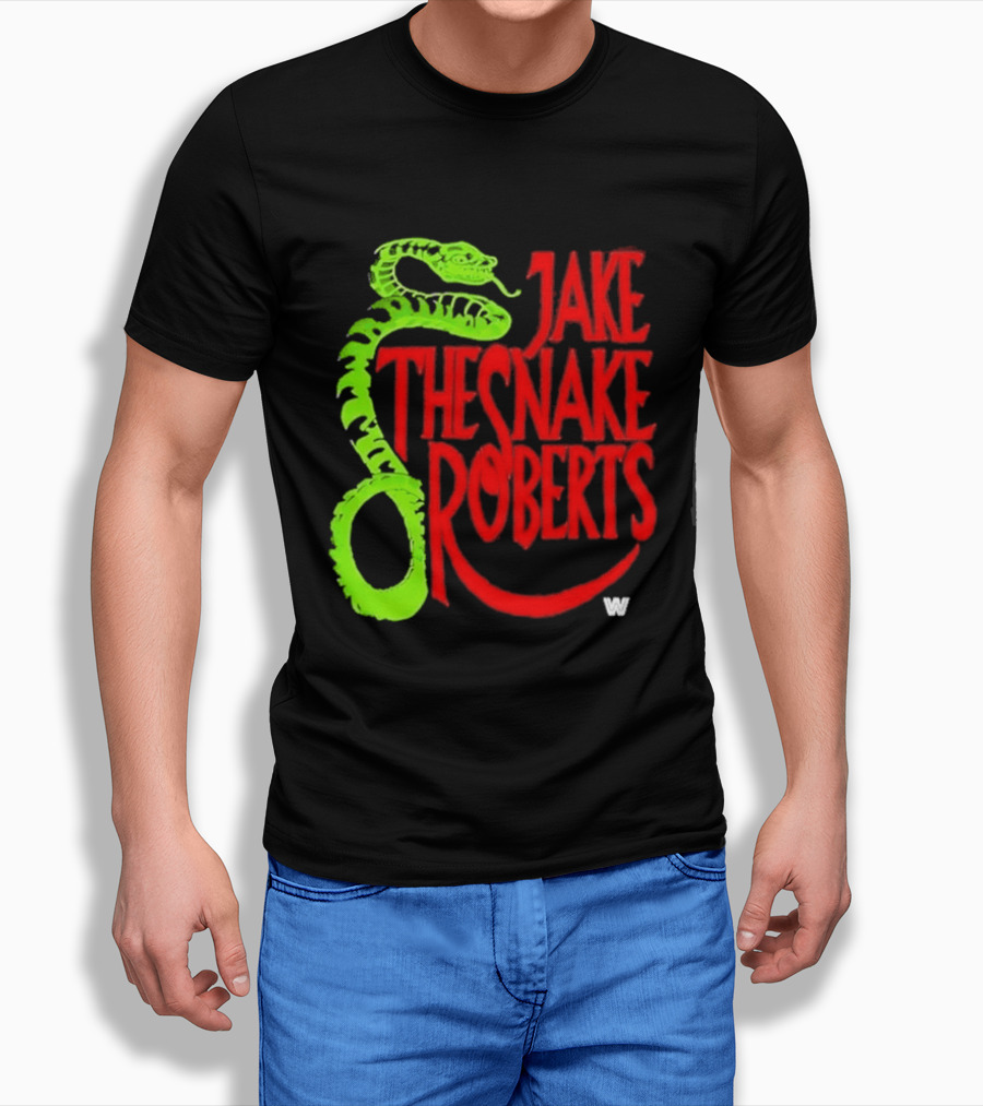 Jake The Snake Roberts WWE Retro 80s Neon T-Shirt