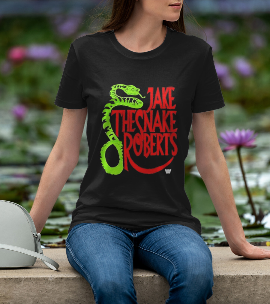 Jake The Snake Roberts WWE Retro 80s Neon T-Shirt
