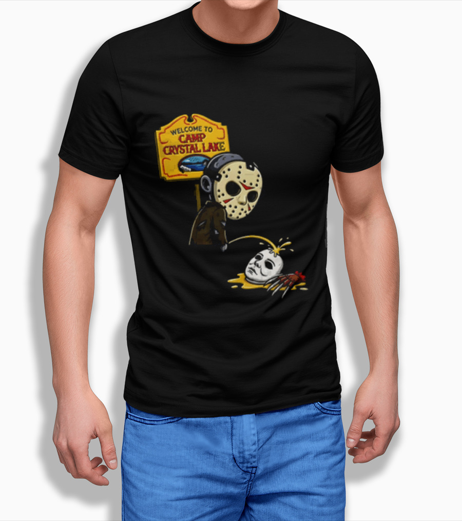 Jason Voorhees Friday The 13th Camp Crystal Lake Horror Scene T-Shirt