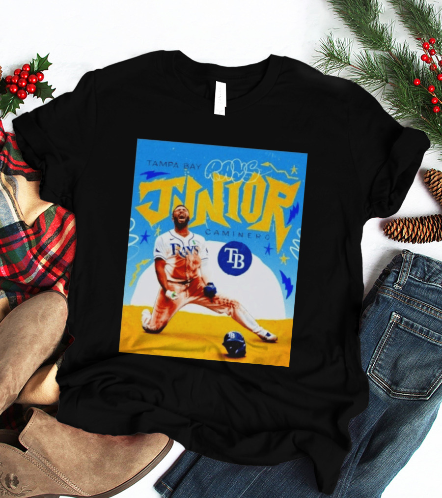 Tampa Bay Rays Junior Caminero MLB Player T-Shirt