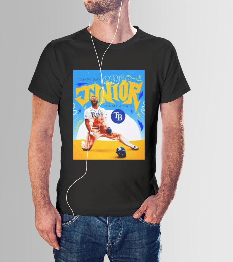 Tampa Bay Rays Junior Caminero MLB Player T-Shirt