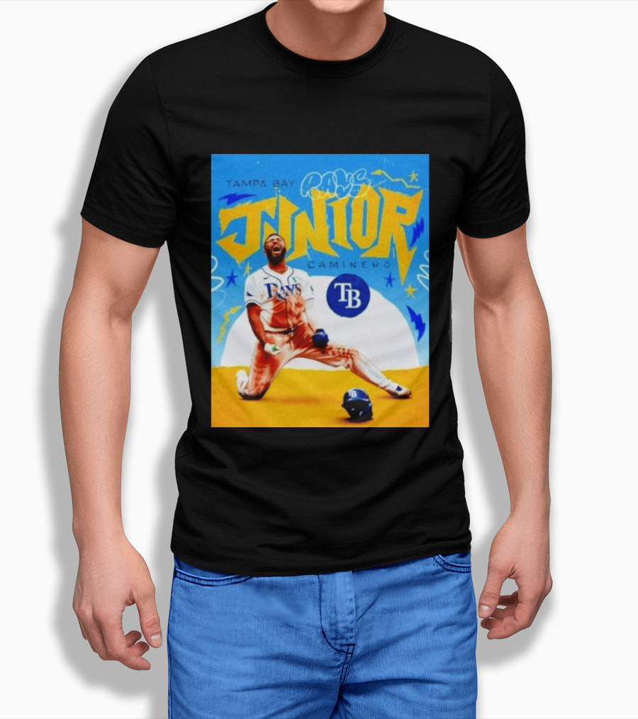 Tampa Bay Rays Junior Caminero MLB Player T-Shirt