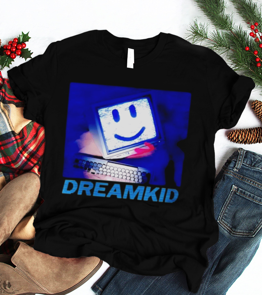 Dreamkid Smiley Face Computer Tech T-Shirt