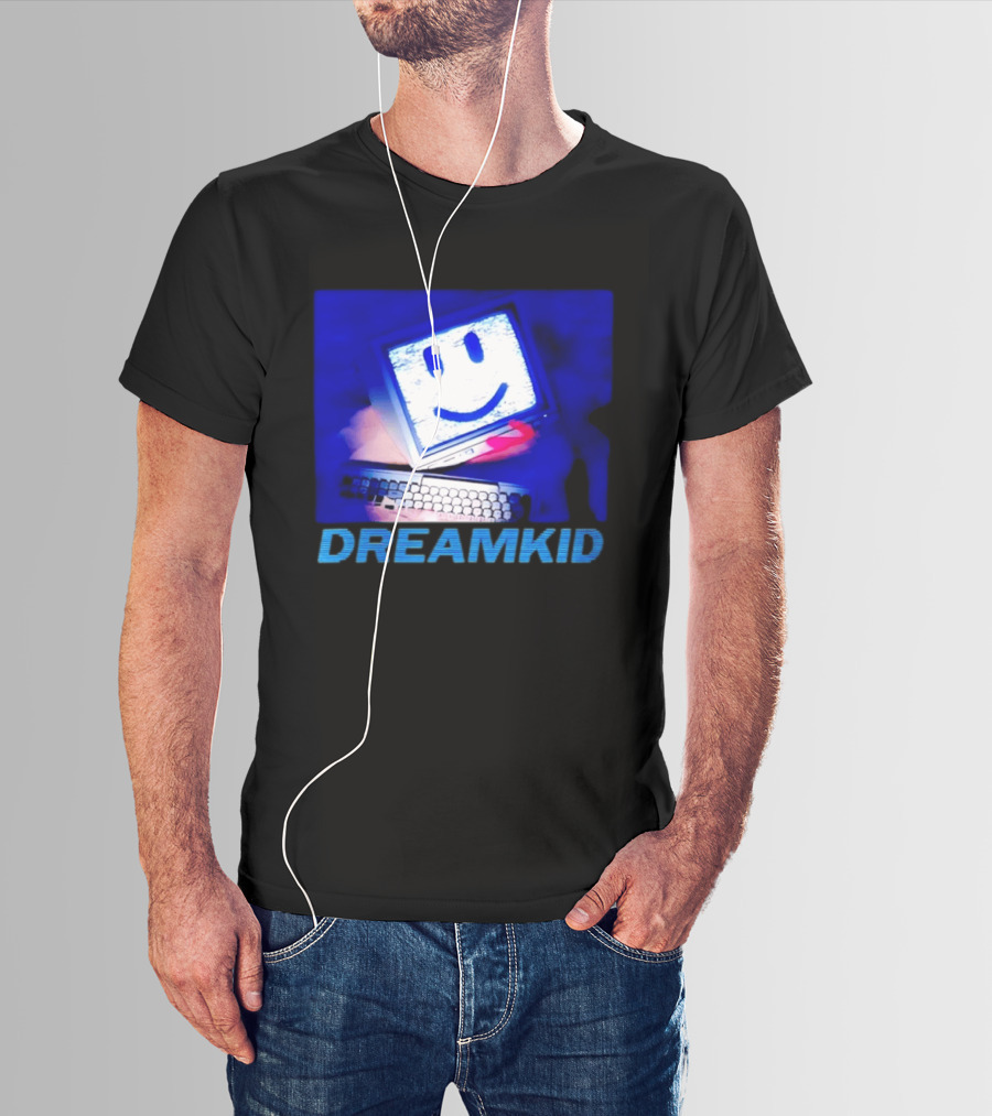 Dreamkid Smiley Face Computer Tech T-Shirt