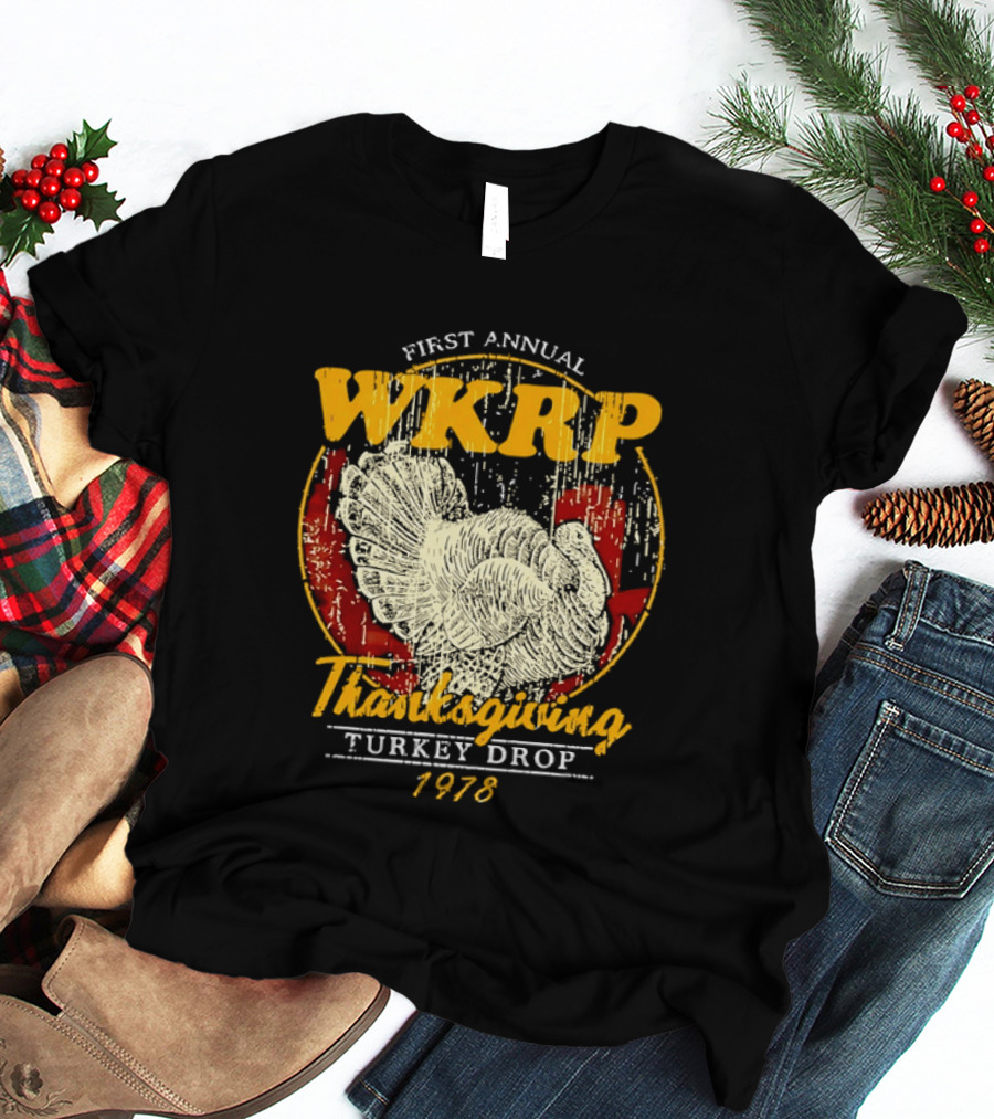 First Annual WKRP Thanksgiving Turkey Drop 1978 T-Shirt