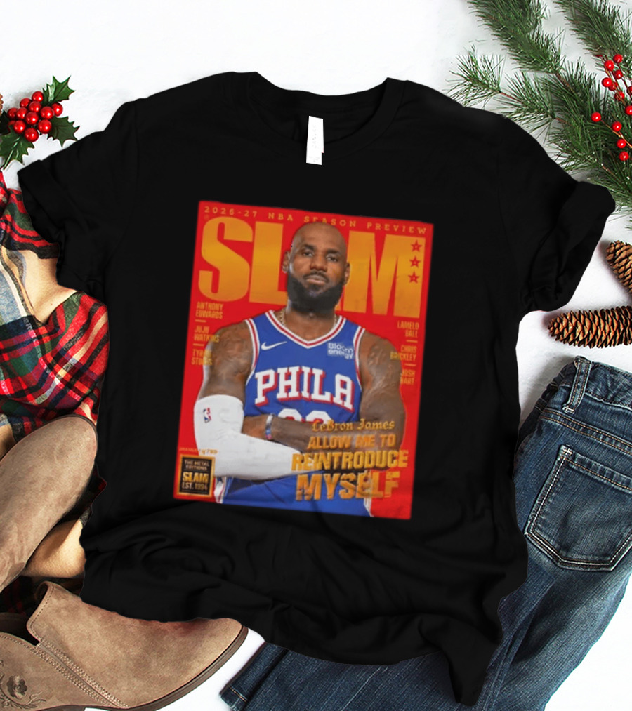 2026 27 NBA Season Preview Anthony Edwards Lamelo Ball Juju Watkins Chris Brickley Tyran Stokes Josh Hart LeBron James SLAM Magazine T-Shirt