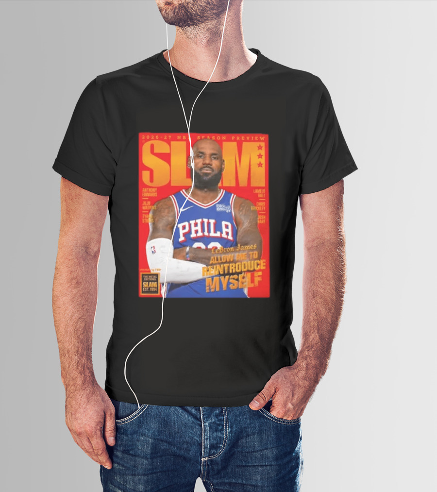 2026 27 NBA Season Preview Anthony Edwards Lamelo Ball Juju Watkins Chris Brickley Tyran Stokes Josh Hart LeBron James SLAM Magazine T-Shirt