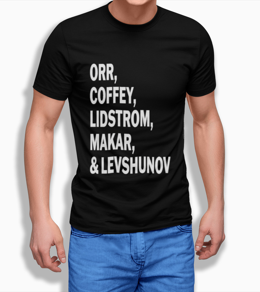 Orr Coffey Lidstrom Makar Levshunov Chicago Blackhawks T-Shirt