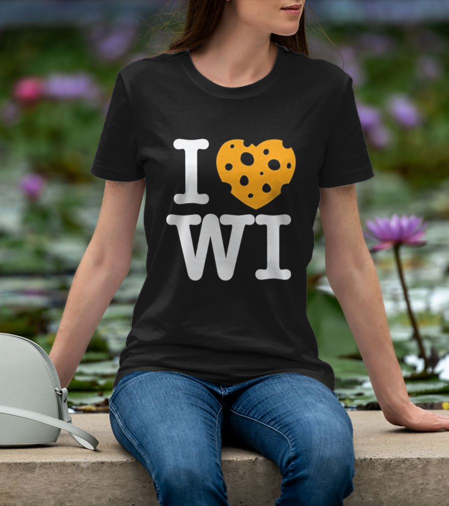 I Love WI Cheesehead Wisconsin Dairy State T-Shirt