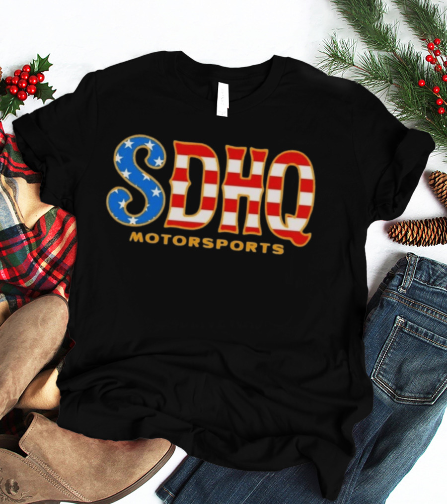 SDHQ Motorsports American Flag Pride Passion Quality Off Road T-Shirt