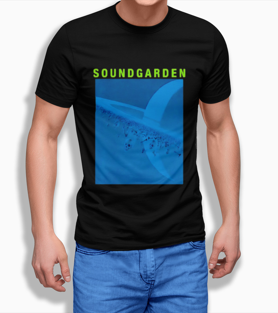 Soundgarden Superunknown Album Cover Art Blue Skull Scene T-Shirt