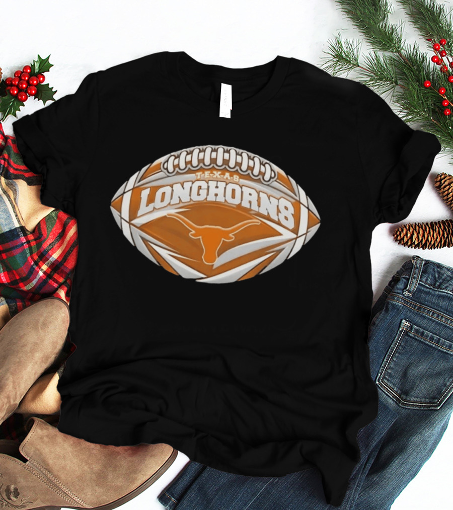 Texas Longhorns Football NCAA Oval Longhorn T-Shirt