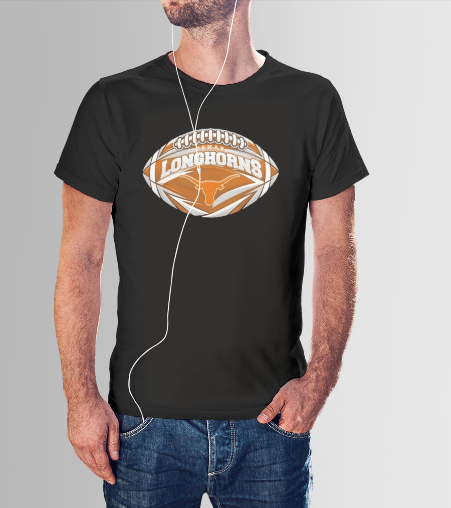 Texas Longhorns Football NCAA Oval Longhorn T-Shirt