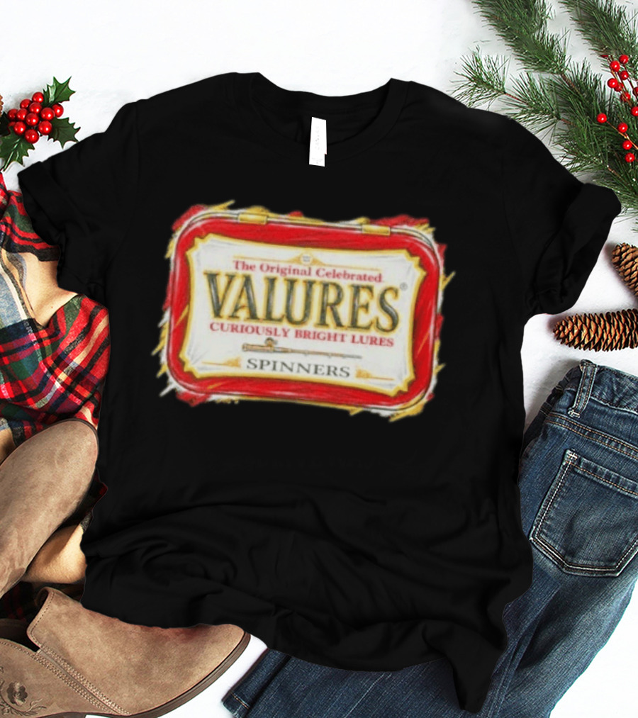 The Original Celebrated Valures Curiously Bright Lures Spinners T-Shirt