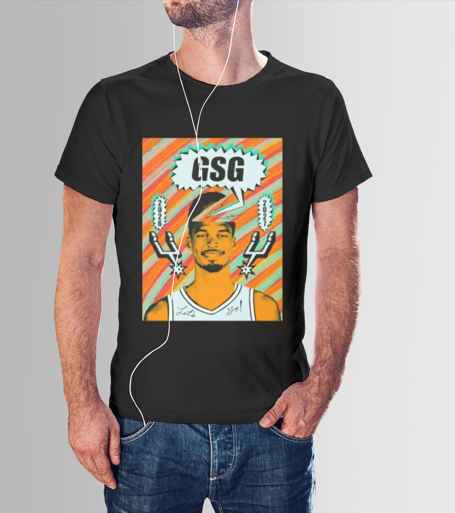 Victor Wembanyama GSG San Antonio Spurs 2026 2027 Let's Go T-Shirt